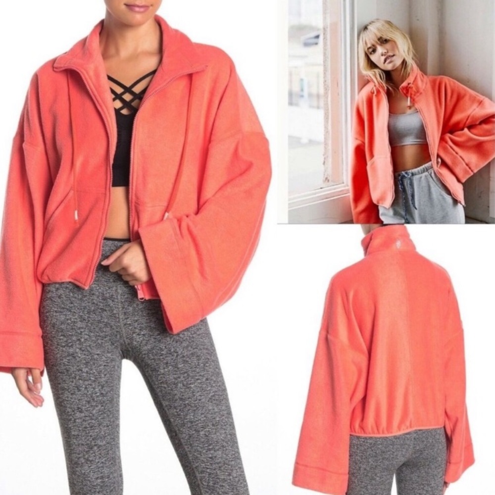 NWT Free People Coral Fleece Jacket